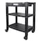 Kantek Wide Three Shelf Desk-side Mobile Printer Stand w/Organizing Drawer PS640 - alternate 2
